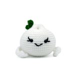 Adorable Crochet Steamed Bun Plush - Hand-Knitted Food Decor, Perfect Gift for Food Lovers