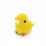 Adorable Mini Yellow Chick Plush - Handmade Crochet Animal Decor, Perfect Gift
