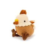 Adorable Chicken Plush - Handmade Crochet Animal Decor, Perfect Gift