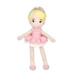 KIVA Handmade crocheted blonde ballet doll, skin-friendly yarn keychain, gentle style bag pendant decoration, dual-purpose for holiday gifts and decorations, small home decor items