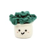 Adorable Green Potted Plant Plush - Handmade Crochet Plant Decor, Perfect Gift